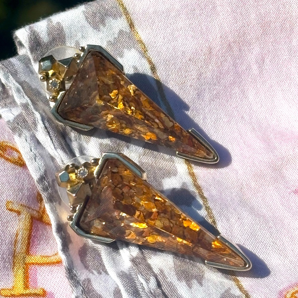 Kendra Scott gold earrings